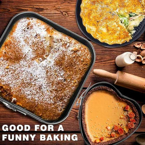 Premium 3-Piece Springform Cake Pan Set – Non-Stick Round Baking Pans for Cheesecake, Cake & Dessert