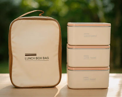 Premium Lunch Box Set with Insulated Carry Bag – Leakproof Food Container for Work, School & Travel