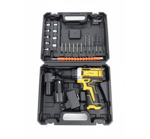 Cordless Rechargeable Drill Machine – Portable Electric Power Tool for Home & DIY-Complete 36-Piece Tool Kit